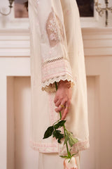 Ivory Embroidered two piece