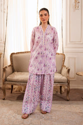 Lilac Floral Mist Printed two piece